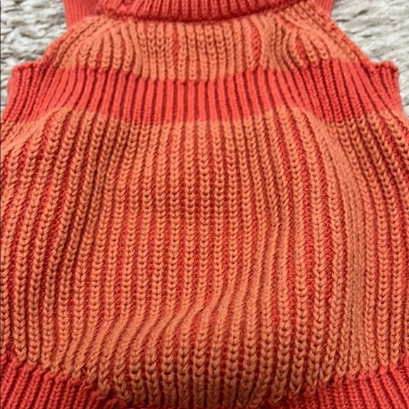 Cat & Jack Orange Chunky Knit 100% Cotton Bubble Romper - Size Newborn - Picture 3 of 13